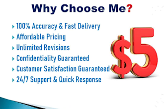 do data entry, file conversion and typing work for you
