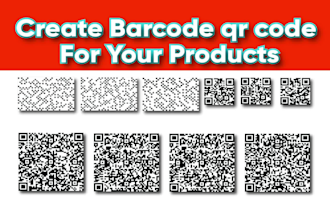 create barcode qr code isbn label tags sticker in 2 hour