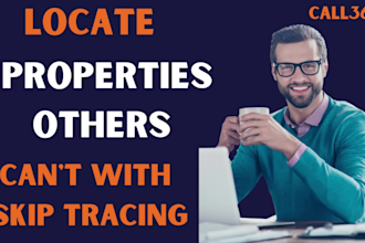 do real estate skip tracing and cold calling for USA
