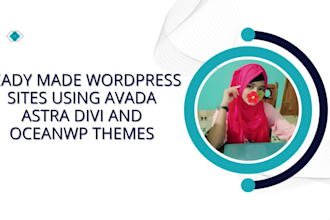 ready made wordpress sites using avada astra divi and oceanwp themes