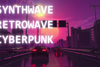 make synthwave, cyberpunk, dark synth, game music for you