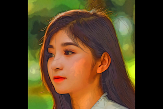 convert picture into a realistic oil painting mode