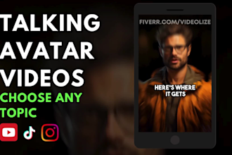 create a talking avatar ai video