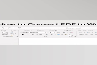 convert PDF to word or excel and do data entry