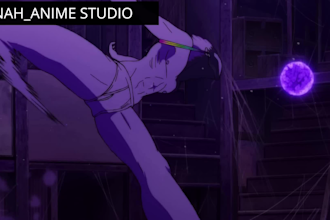 2d animated music video, cartoon animation, short film anime fighting, yt outro