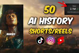create viral ai history shorts for youtube, reels, tiktok