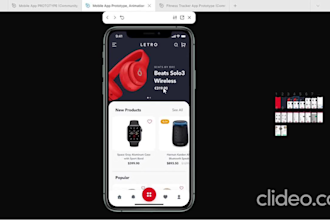 do stunning UI UX figma app design and website design with prototype