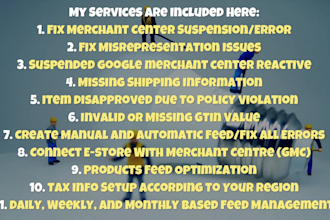 fix google merchant center suspension with a guarantee