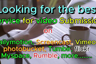 manually submit and share your video to 130 high authority sites