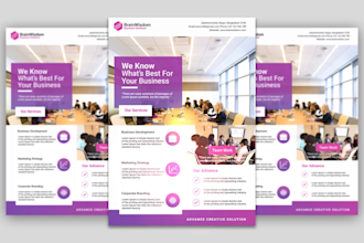do corporate flyer, brochure, leaflet, catalog design only 24 hours