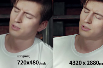 sharpen and improve the resolution of your videos