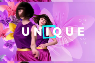 create fashion intro or outro, stomp typography, trailer videos