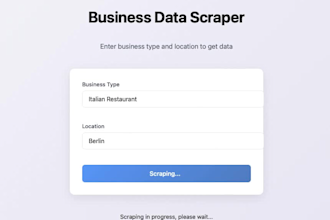 quickly scrape large google maps gmb data