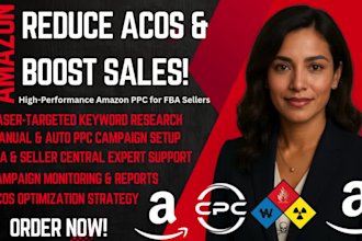 reduce amazon acos, keyword research PPC campaign for amazon fba seller central
