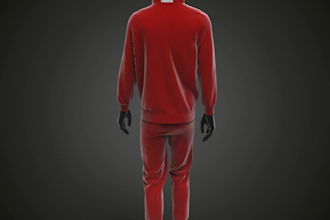 create any 3d full garment with mannequin different poses