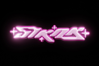 do 3d chrome y2k streetwear logo spinning animation