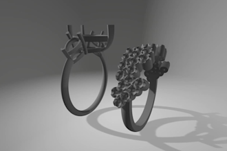 3d cad model jewelry design