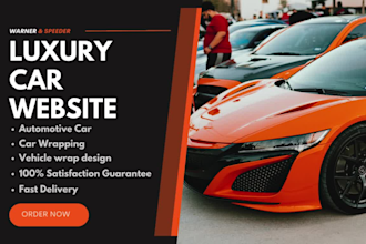 design a responsive car wrap website car dealer car dealership website