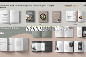 book formatting, layout design, and typesetting