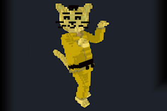 design great quality voxel models for nft and video games