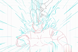 create 2d tradition  2d line art frame by frame animation pencil sketch