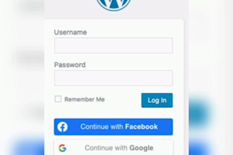 add login register with social account in your wordpress website