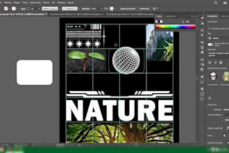 create a brutalism style poster
