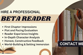 alpha read beta read fiction non fiction manuscript feedback
