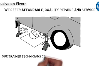 make whiteboard promo video for auto repair services