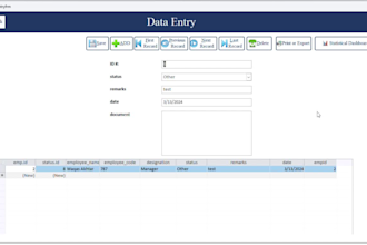 develop microsoft access database projects and assignments