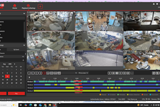 monitor live cctv cameras and data entry