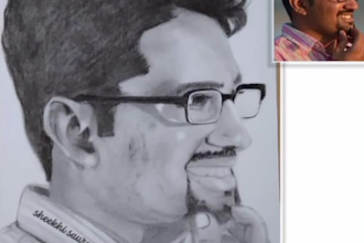 draw pencil sketch for you and your dear one