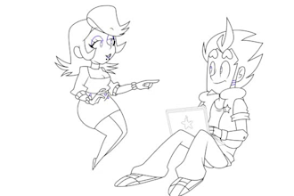 create 2d line art animation, frame by frame, 2d traditional line art
