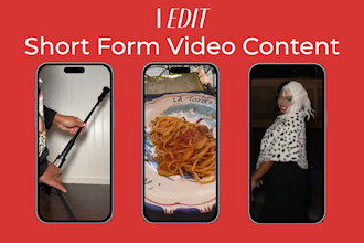 edit short form video content for you