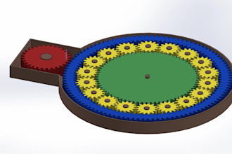 gear design for 3d printing cad model drawing