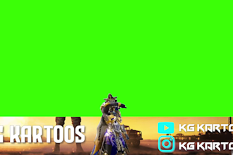 create professional animated stream overlay for youtube, twitch,