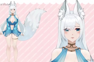 draw custom vtuber live2d model anime art style illustration ready for rigging