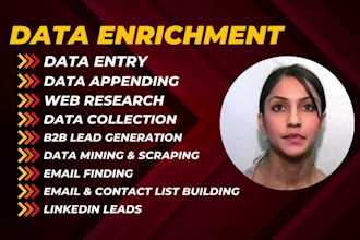 b2b data enrichment email appending contact info and lead scraping