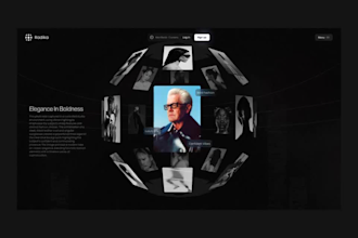 design a modern photography website for photographer and videographer portfolio