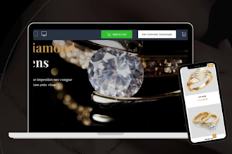 jewelry shopify store fashion website necklace rings earrings website