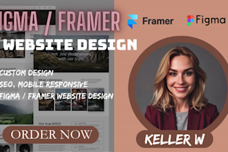 design, redesign responsive, modern and user friendly framer website or figma