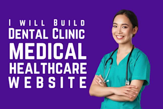 create medical, healthcare, dental, clinic and hospital website