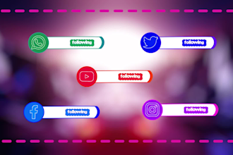 create amazing lower third or social media animation for streamer,twitch,kick