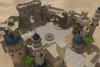 design 3d game environment map level design 3d stylized game low poly asset ue4