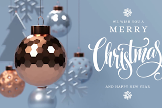 design christmas, greeting or holiday card