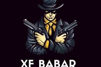 create modern logo design for free fire, pubg