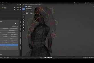rig 3d stylized character modelling, shape key, accu rig, rigging for animation