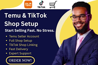 set up temu seller account temu shop and tiktok shop