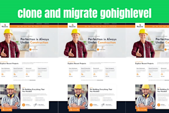 clone and migrate gohighlevel landing page, website, automation, sales funnel