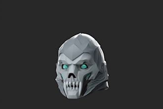 create 3d designs for masks, cosplay items, and helmet
